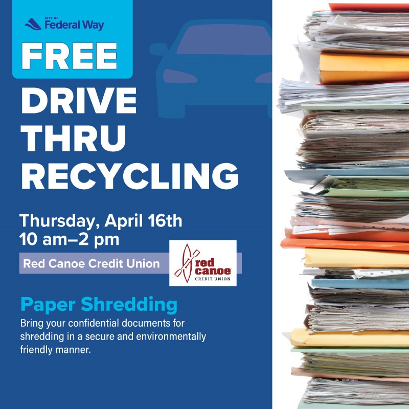 image depicting paper and free shred event april 16th 