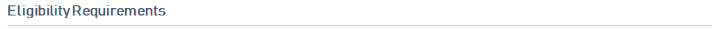 Eligibility requirement header