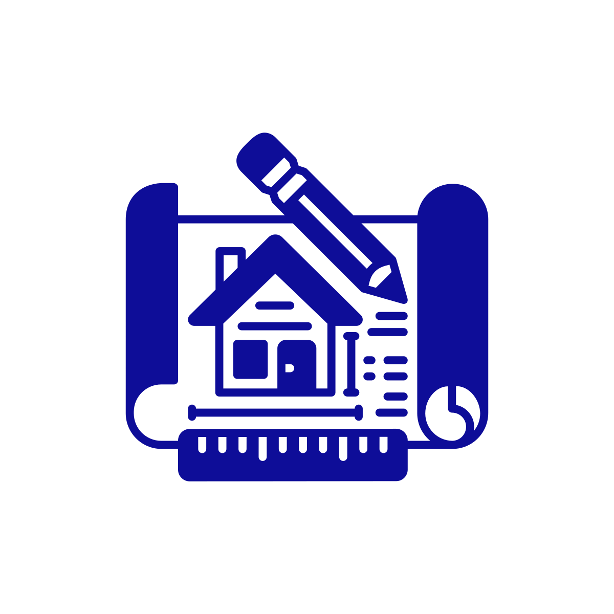 building plan and ruler