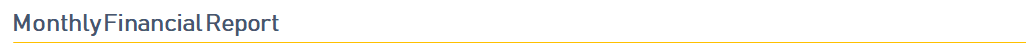 Monthly financial report header