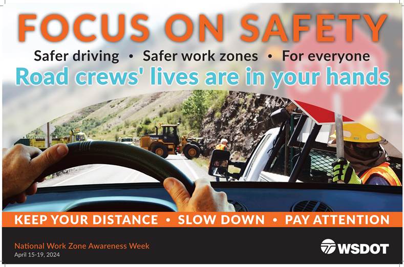 Poster Educating Public on Driving Safety in Construction Zones