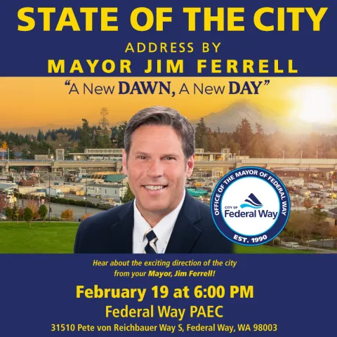 State of the City on February 19, 2026, at the Performing Arts and Events Center
