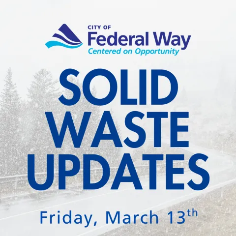 an image saying solid waste update 3/13